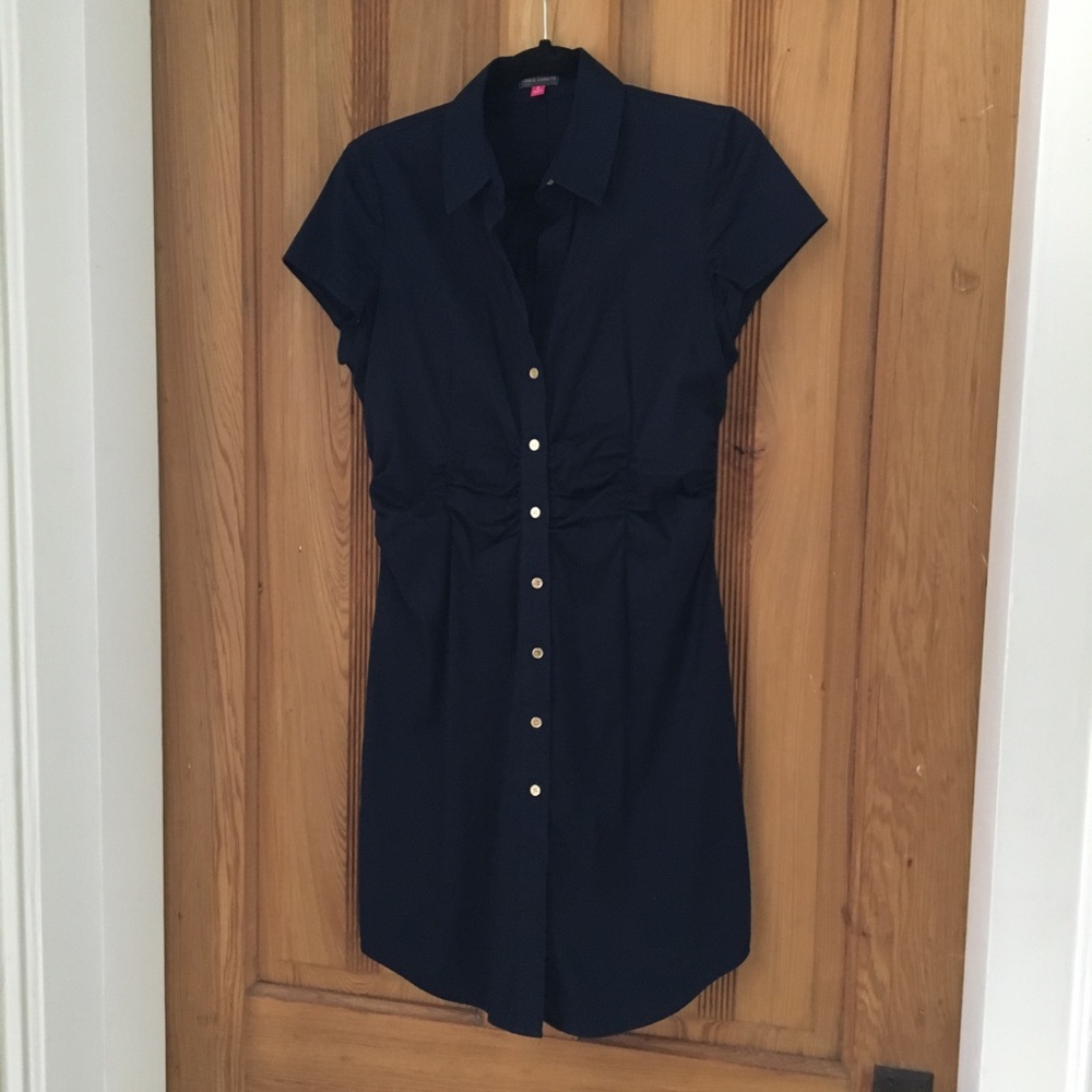 Vince Camuto Navy Shirt Dress